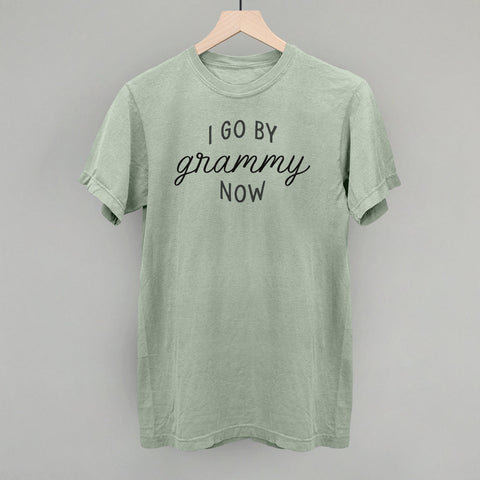 I Go By Grammy Now Graphic Tee – Soft Cotton Fabric Casual Style Top