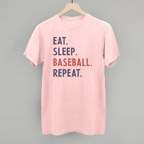 Eat Sleep Baseball Repeat - Funny Baseball Fan Shirt | Ivy Cloth Casual Sportswear