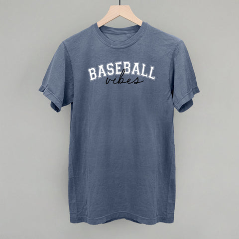 Baseball Vibes Script – Unisex Baseball Shirt With Script Font Design
