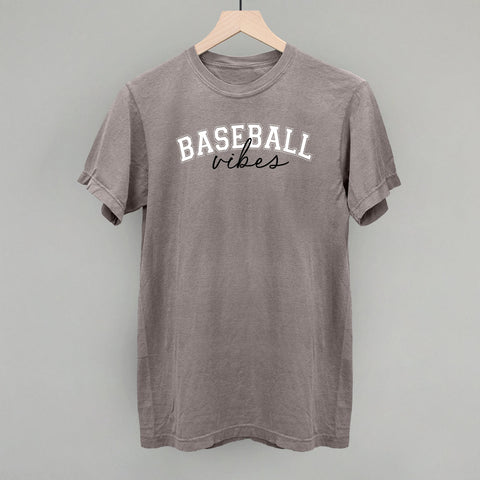 Baseball Vibes Script – Unisex Baseball Shirt With Script Font Design