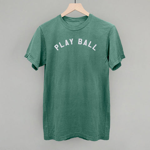 Play Ball Arc Stylish White Tee – Unique Graphic Tee With Comfortable Fit