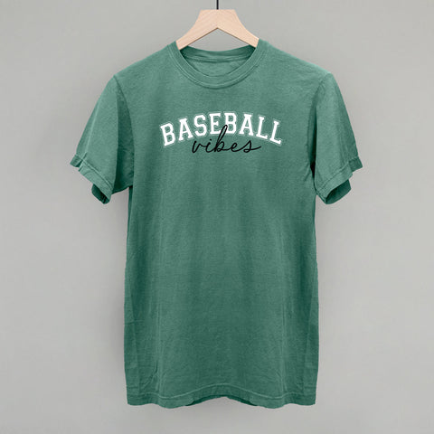 Baseball Vibes Script – Unisex Baseball Shirt With Script Font Design