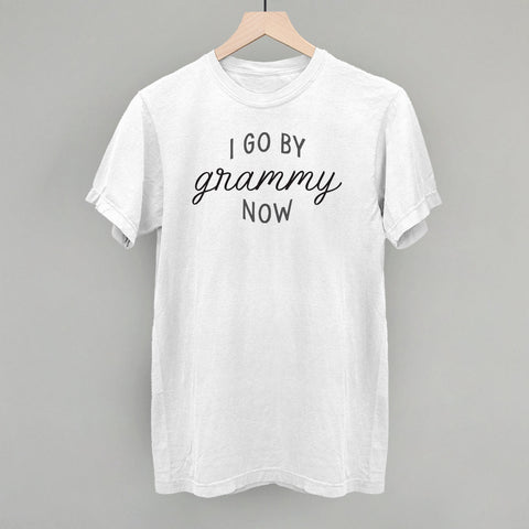 I Go By Grammy Now Graphic Tee – Soft Cotton Fabric Casual Style Top