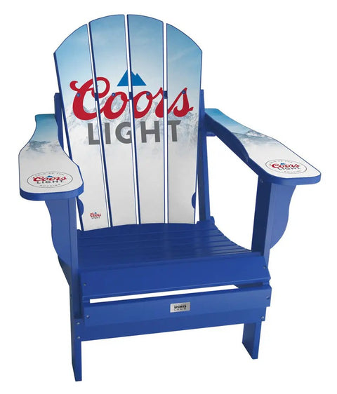 Coors Light Custom Sports Adirondack Chair Custom Sports Chair mycustomsportschair Blue  