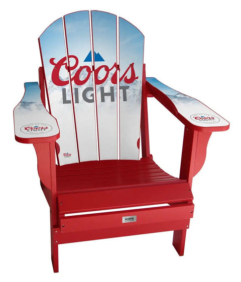 Coors Light Custom Sports Adirondack Chair Custom Sports Chair mycustomsportschair Red  