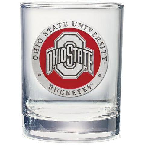 Ohio State University Double Old Fashioned Glass – 14 Oz Vintage Style Barware