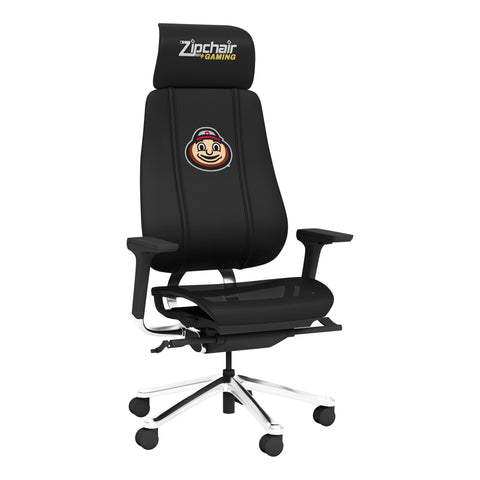 PhantomX Gaming Chair with Ohio State Buckeyes BrutusHead Logo Gaming Chair Zipchair   