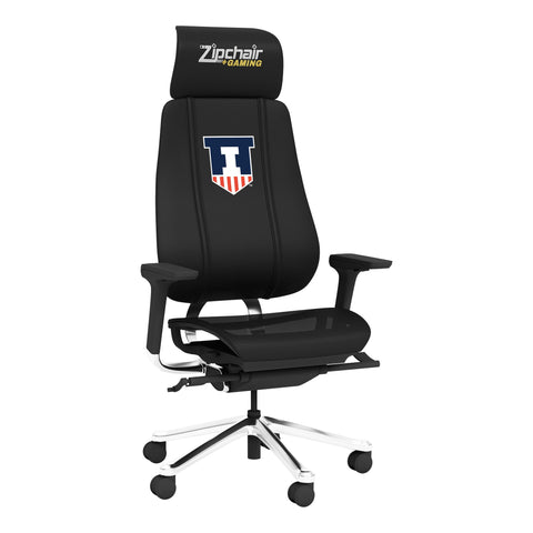 PhantomX Gaming Chair with Illinois Fighting Illini Logo