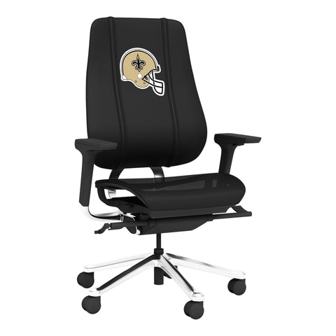 PhantomX Mesh Gaming Chair with  New Orleans Saints Helmet Logo
