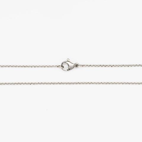 The Wander Club Dainty Necklace - Stainless Steel Token Charm Necklace 24"
