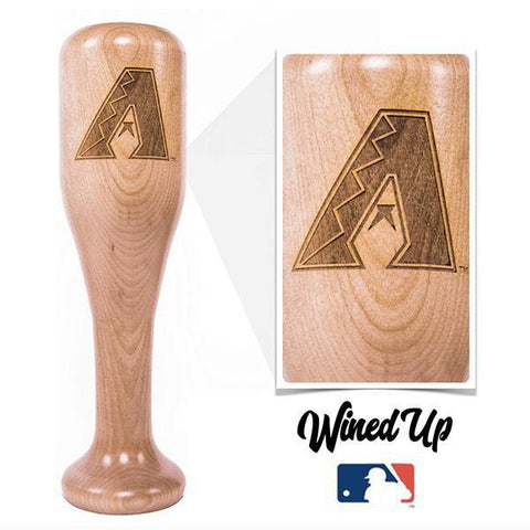 Arizona Diamondbacks "A" Wined Up® | Baseball Bat Wine Mug MLB Teams - Wined Up Glass Dugout Mugs®   