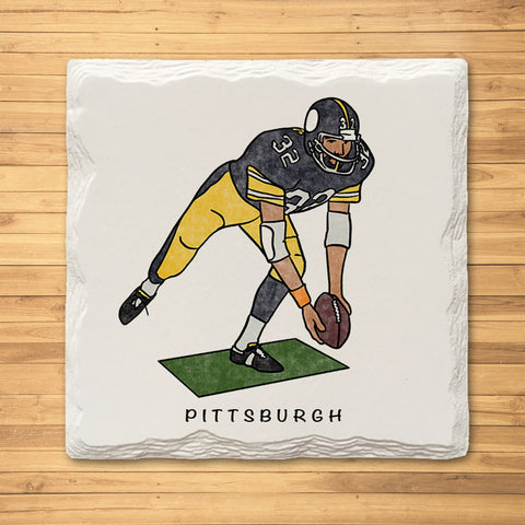 Immaculate Reception Ceramic Drink Coaster Coasters The Doodle Line   