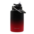 One Gallon Jug  Ice Shaker Red Black Ombre  