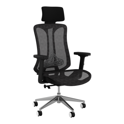 Glide Ergonomic Mesh Office Chair with Headrest and Lumbar Support