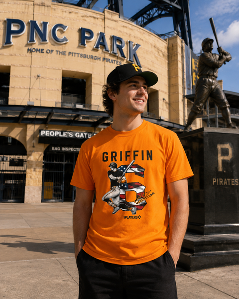 Konnor Griffin #6 Stars & Stripes Tee – Pittsburgh Baseball