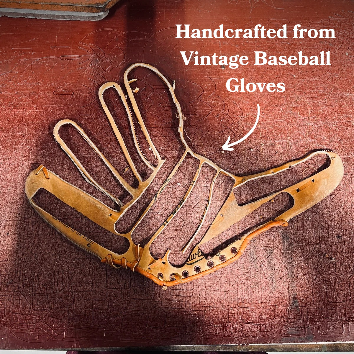 Baseball Glove Keychain – Handcrafted Vintage Leather MLB Token