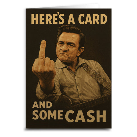 Johnny Cash Greeting Card