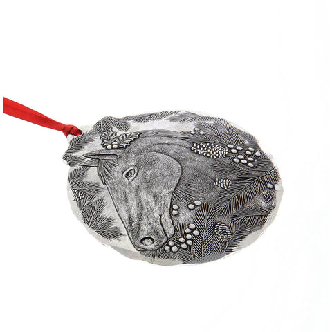 Holiday Horse Ornament by Wendell August Forge – Handcrafted Aluminum Christmas Horse Decor