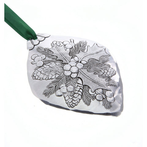 Holly Bulb Ornament