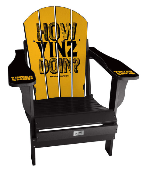 YinzerShop Exclusive How Yinz Doin Adirondack Chair Custom Sports Chair mycustomsportschair   