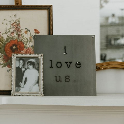 'I Love Us' Wall Decor