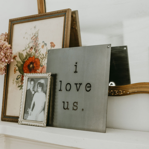 'I Love Us' Wall Decor