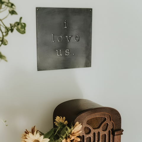 'I Love Us' Wall Decor