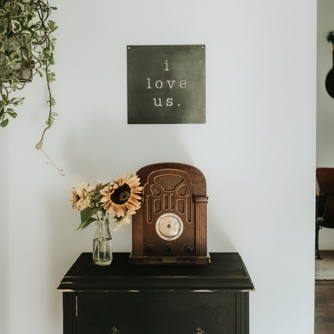 'I Love Us' Wall Decor