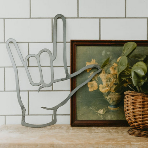 I Love You in ASL Cutout Wall Decor