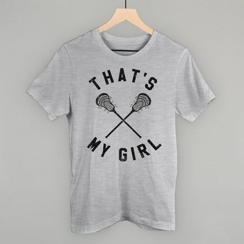 That's My Girl Lacrosse Team Spirit Shirt – Girls Sportswear Tailgate Outfit