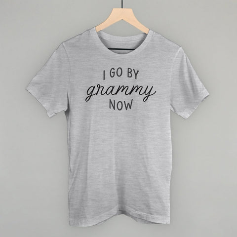 I Go By Grammy Now Graphic Tee – Soft Cotton Fabric Casual Style Top