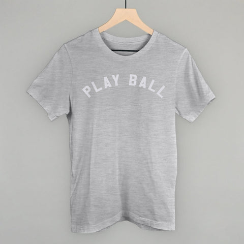 Play Ball Arc Stylish White Tee – Unique Graphic Tee With Comfortable Fit