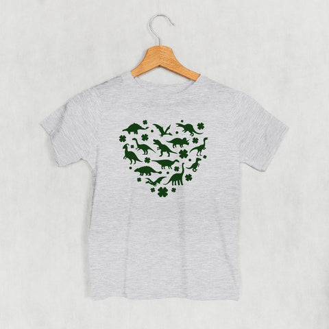 Clovers + Dinosaurs Heart (Kids)
