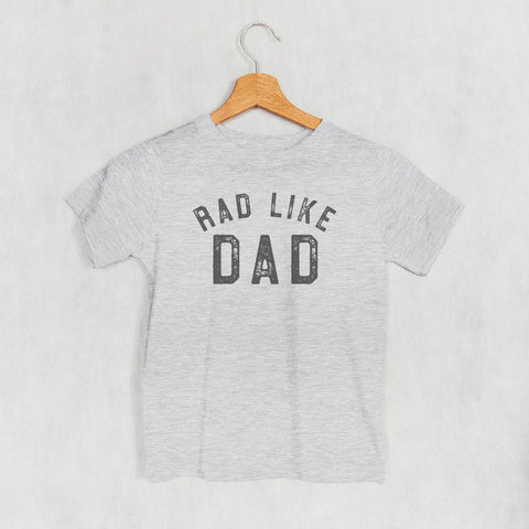 Kids Graphic Tee Rad Like Dad - Durable Kids Printed Shirts | Youth Casual Wear