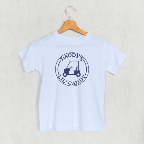 Kids Graphic Tee | Daddy's Lil' Caddy Youth Cotton Shirt - Soft Playwear