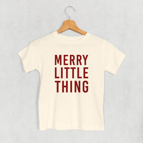 Kids Graphic Tee - Merry Little Thing | Soft Cotton Tee, Playtime T-Shirt by Ivy + Cloth