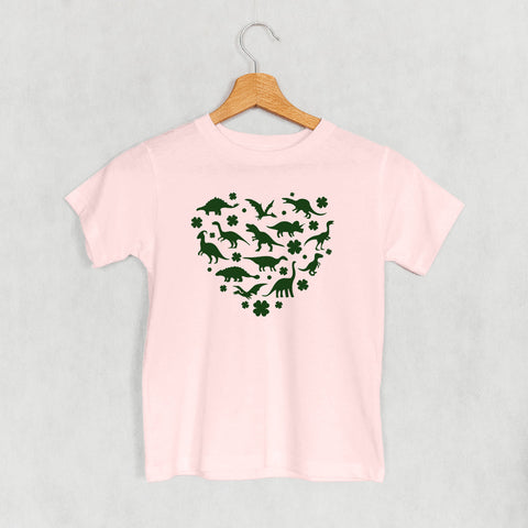 Kids Heart Tee - Clovers and Dinosaurs Graphic Shirt | Ivy + Cloth Casual Wear
