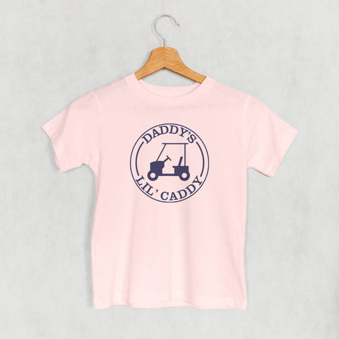 Kids Graphic Tee | Daddy's Lil' Caddy Youth Cotton Shirt - Soft Playwear