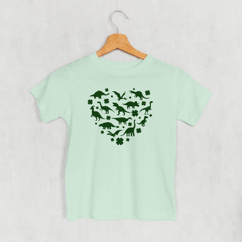 Kids Heart Tee - Clovers and Dinosaurs Graphic Shirt | Ivy + Cloth Casual Wear