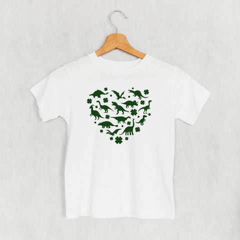 Kids Heart Tee - Clovers and Dinosaurs Graphic Shirt | Ivy + Cloth Casual Wear