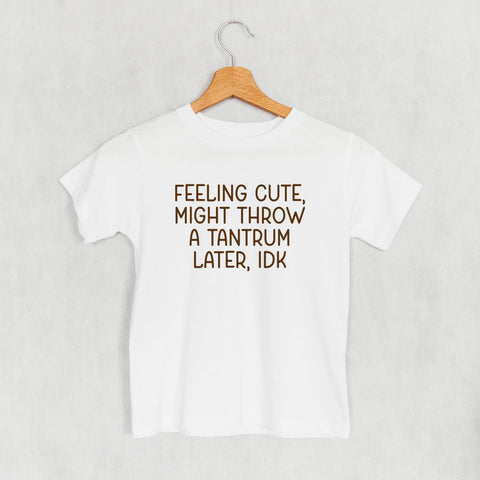 Feeling Cute Might Throw A Tantrum (Kids)