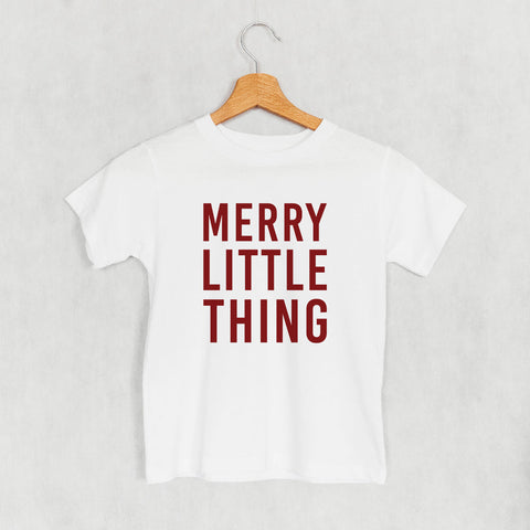 Kids Graphic Tee - Merry Little Thing | Soft Cotton Tee, Playtime T-Shirt by Ivy + Cloth