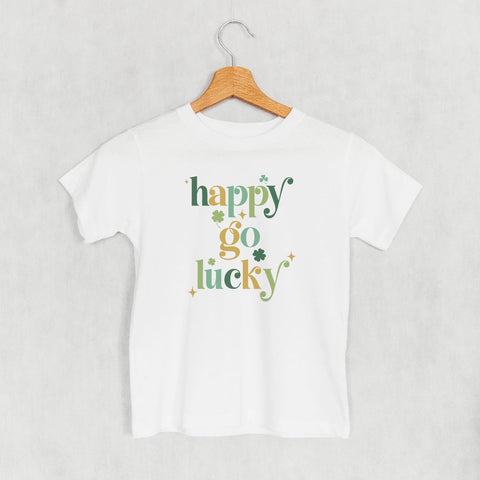 Kids Multicolor Tee - Happy Go Lucky Shirt | Soft Cotton Playful Apparel