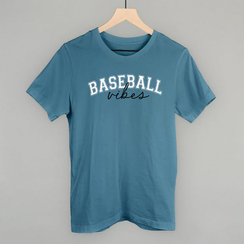 Baseball Vibes Script – Unisex Baseball Shirt With Script Font Design