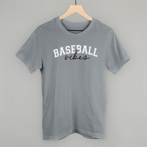 Baseball Vibes Script – Unisex Baseball Shirt With Script Font Design