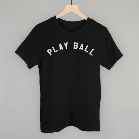 Play Ball Arc Stylish White Tee – Unique Graphic Tee With Comfortable Fit