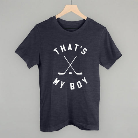 That's My Boy Hockey POD - Apparel Ivy + Cloth Heather Navy S Tee