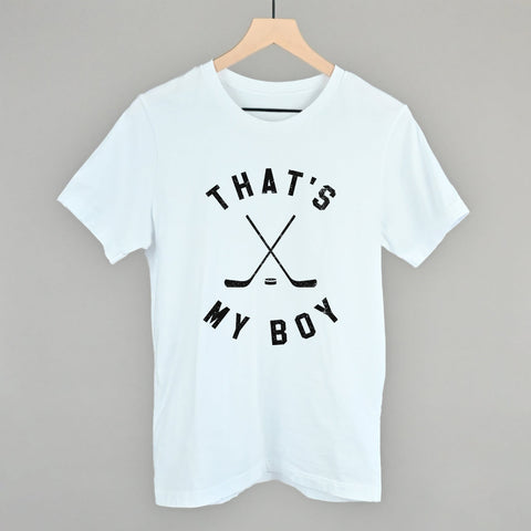 That's My Boy Hockey POD - Apparel Ivy + Cloth White S Tee