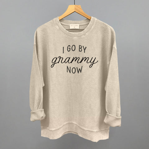 I Go By Grammy Now Graphic Tee – Soft Cotton Fabric Casual Style Top