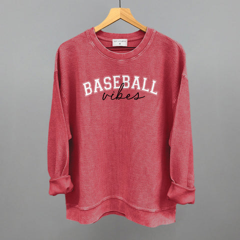 Baseball Vibes Script – Unisex Baseball Shirt With Script Font Design